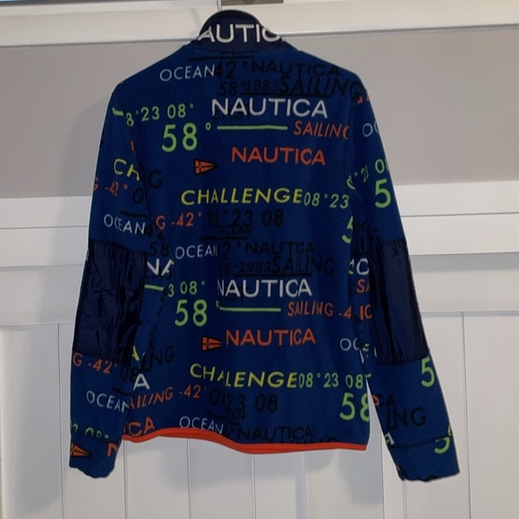 Nautica  Quarter Zip All Over Graphic Challenge Sailing size S - Picture 3 of 4